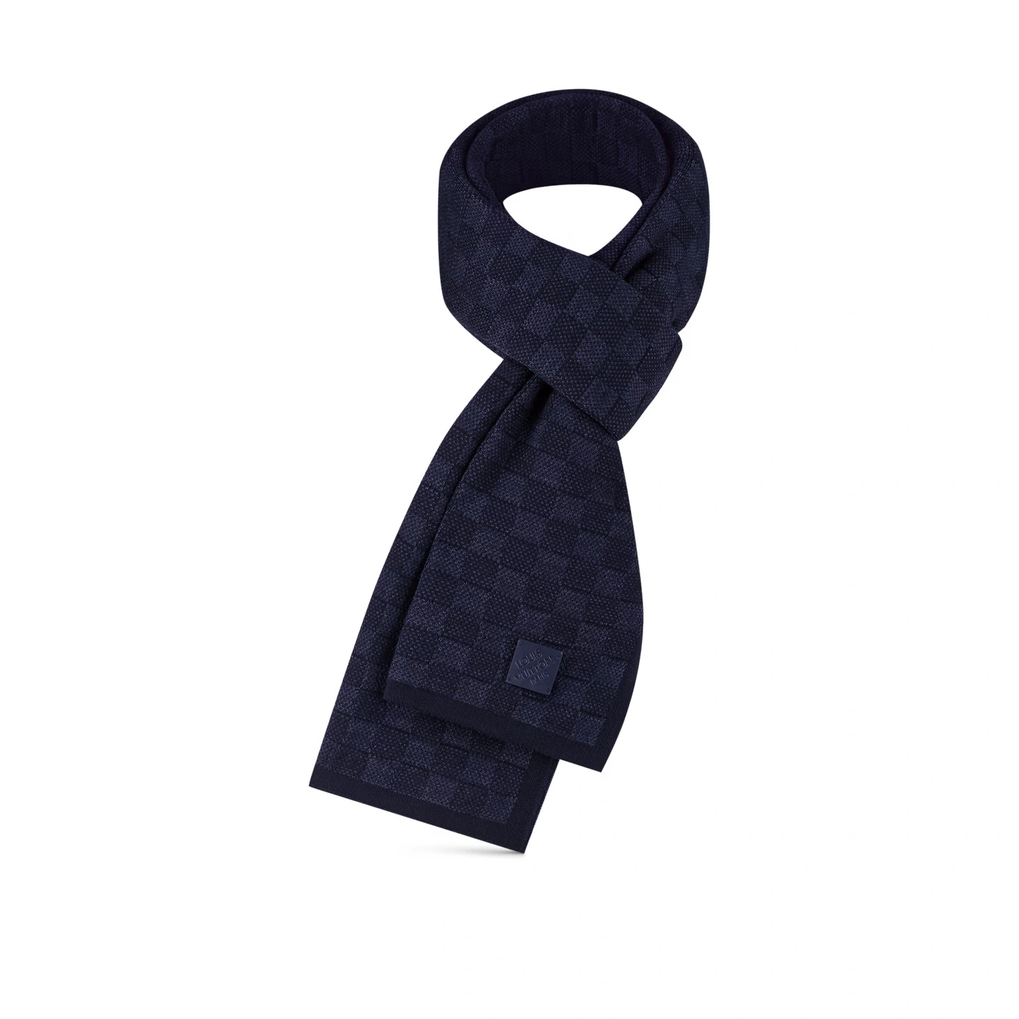 Louis Vuitton Navy M77987 Néo Petit Damier Scarf - Image 5