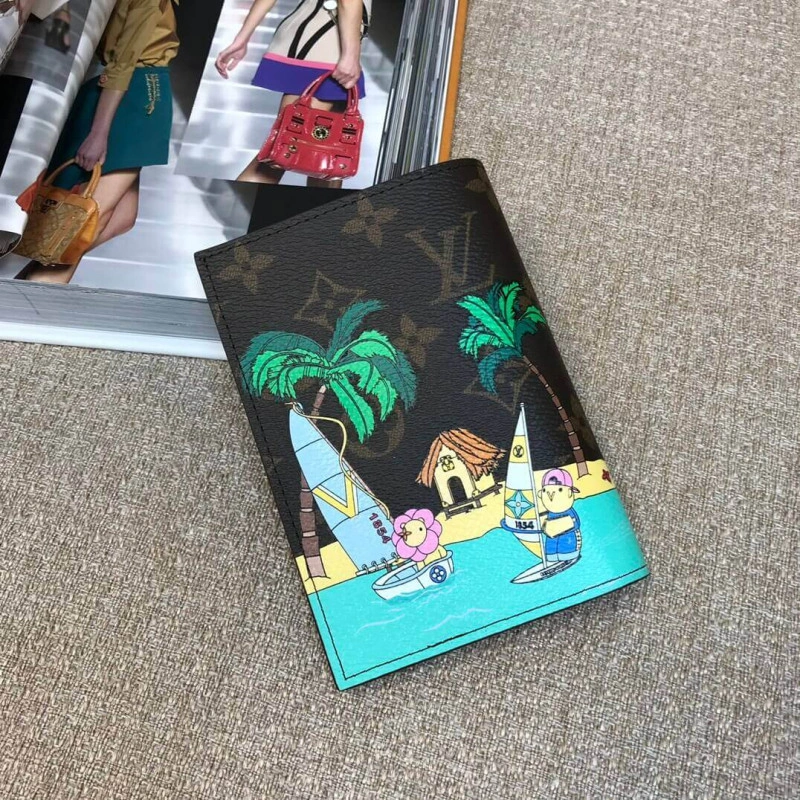 4 card sl Louis Vuitton Vivienne Sailing Passport Cover - Image 3