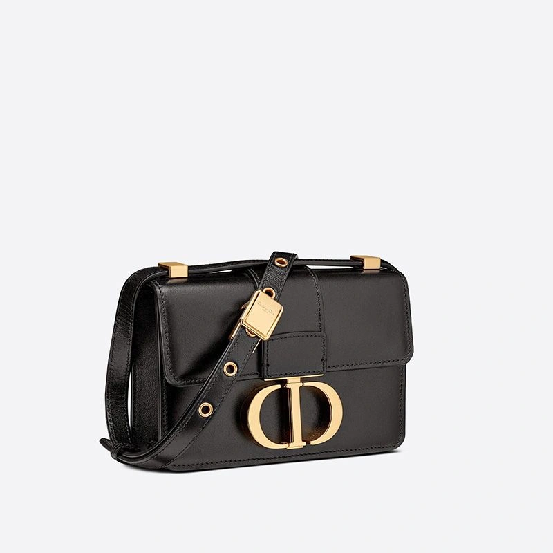 Micro Dior 30 Montaigne Bag In Box Calfskin Black Popular 6532 - Image 3