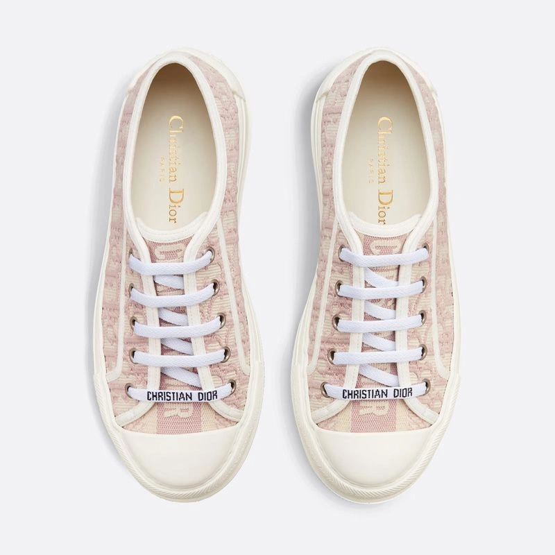 ModernLook 175 Walk'N'Dior Platform Sneakers Unisex Oblique Motif Canvas Pink - Image 3