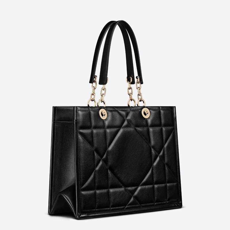 ModernLook 2240 Dior Essential Tote Archicannage Calfskin Black - Image 3