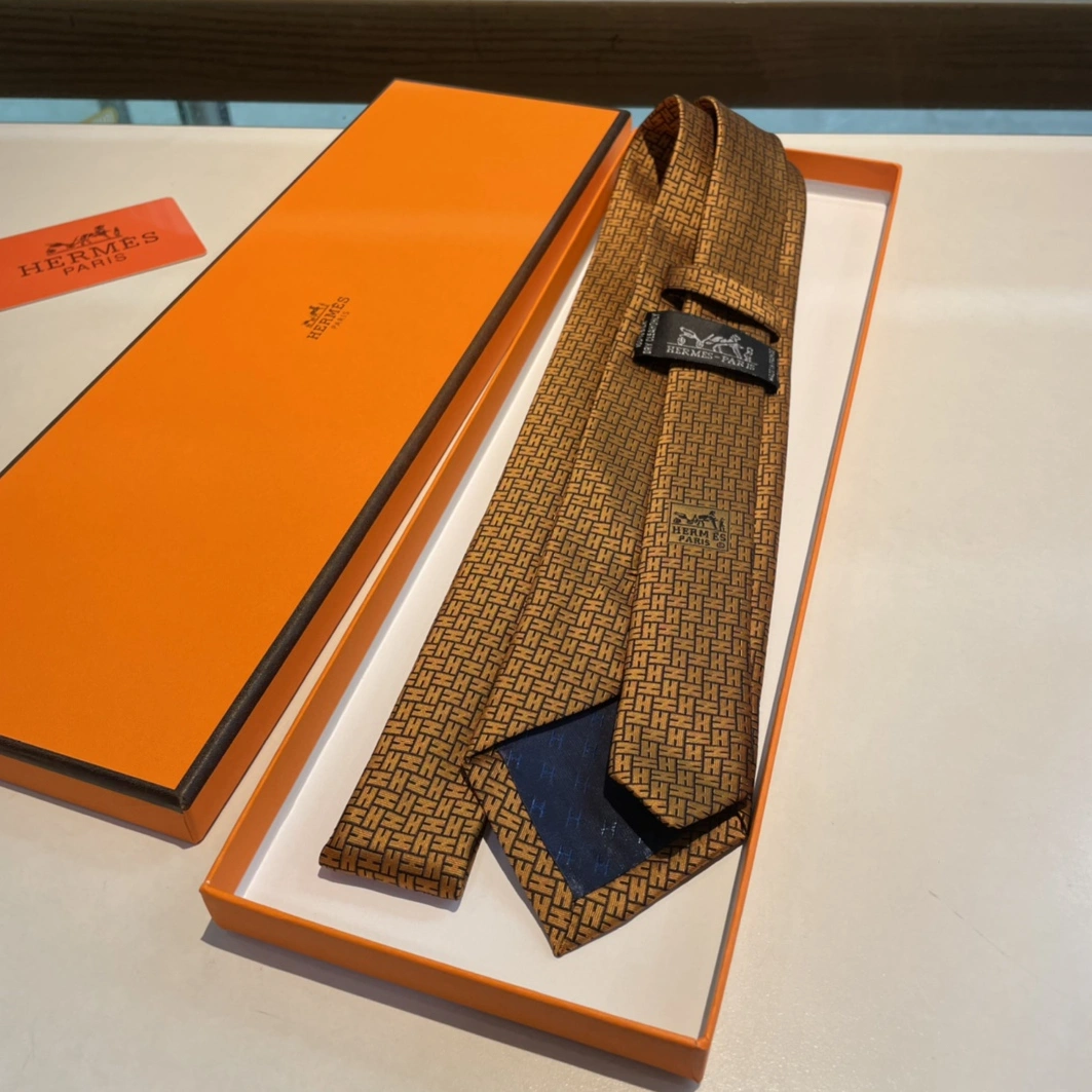 Refined 7367 Hermes Necktie For Men - Image 7