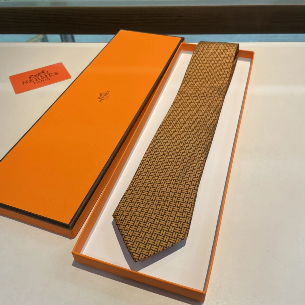 Refined 7367 Hermes Necktie For Men - Image 8