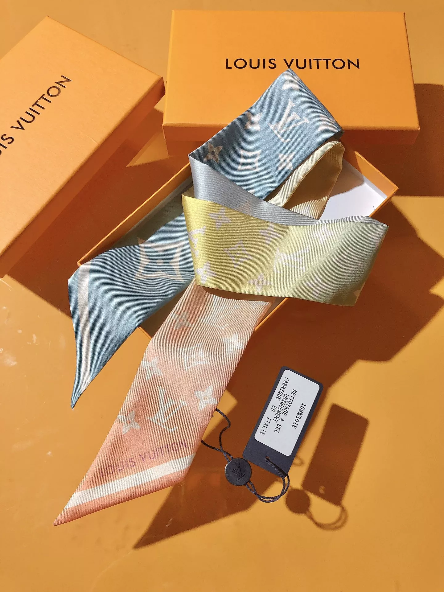 Soft 683 Louis Vuitton Silk Scarf - Image 3