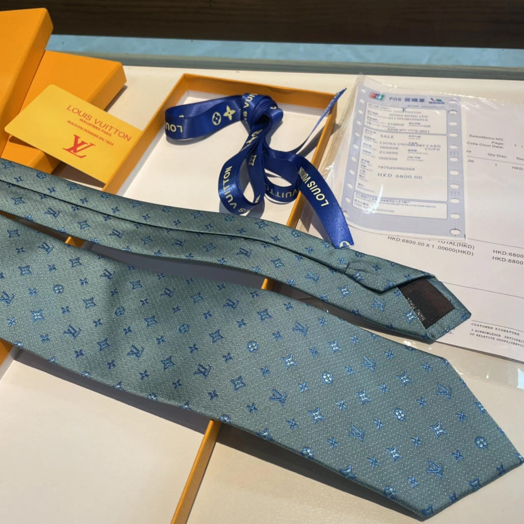 Sophisticated 1598 Louis Vuitton LV Necktie For Men - Image 6