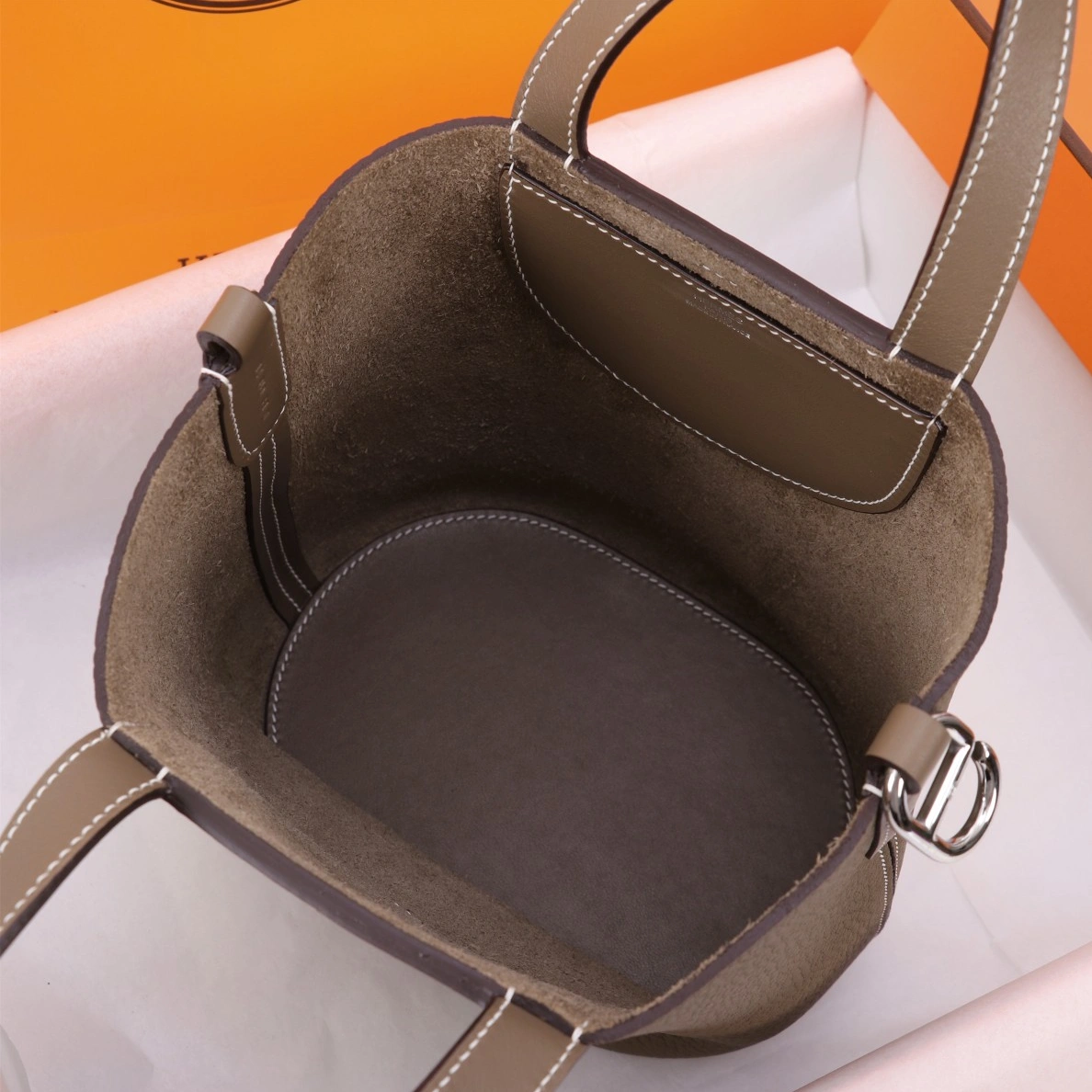 SportInspired 9791 Hermes AAA Quality Handbags In Silver For Women - Image 8