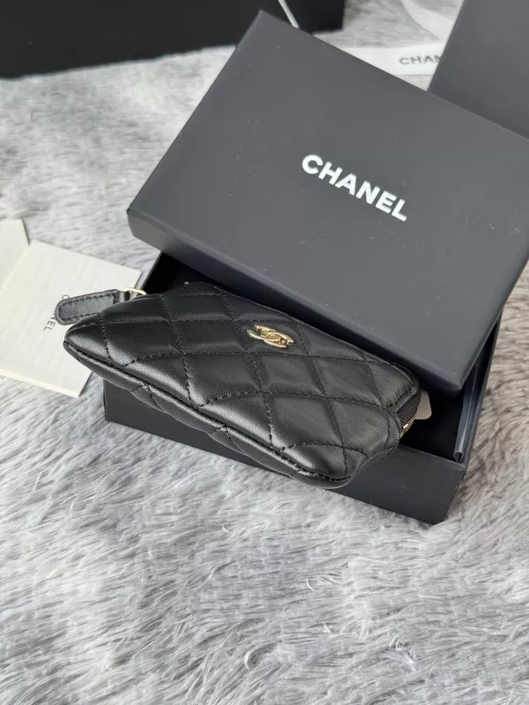 Unique 4881 Chanel AAA Quality Wallets In Gold For Women - Image 4