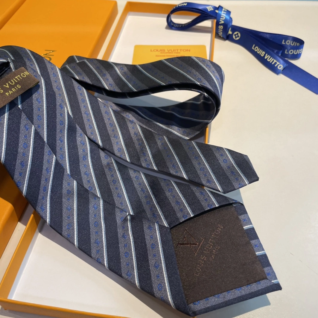 Vibrant 8505 Louis Vuitton LV Necktie For Men - Image 5