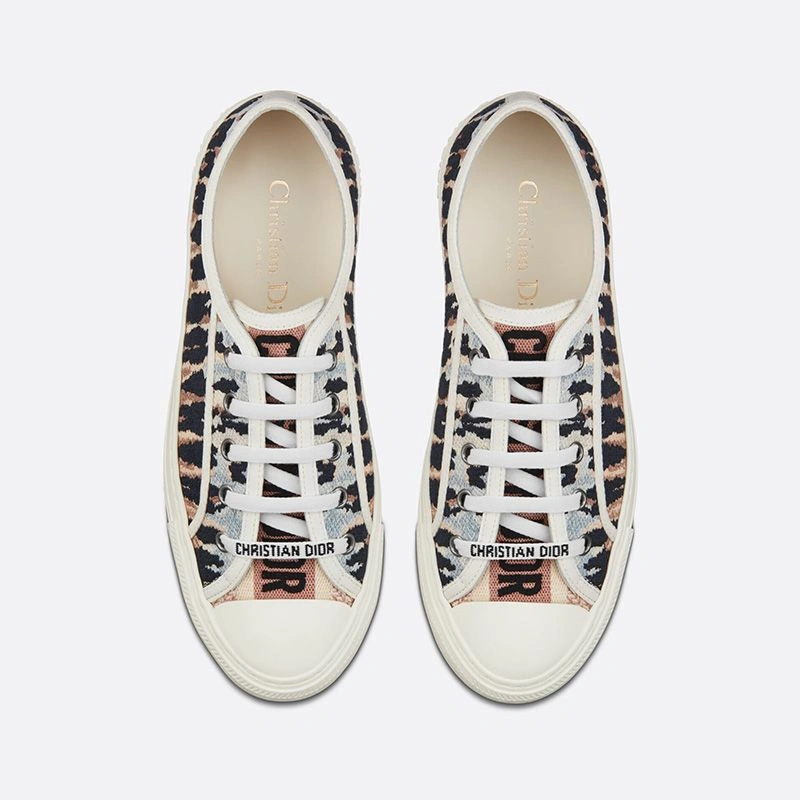 Walk'n'Dior Sneakers Women Tie & Dye Motif Canvas Multicolor Trendy 897 - Image 3