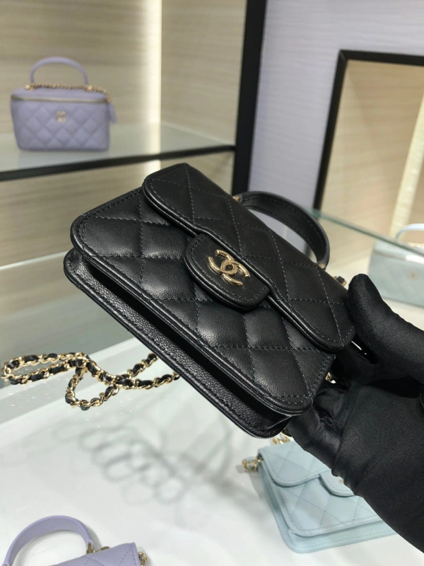 CHANEL FLAP COIN PURSE WITH CHAIN NewStyle 1321 - Image 6