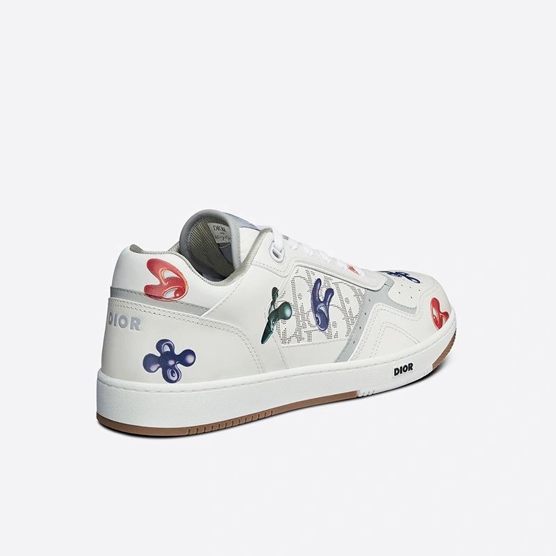 Dior B27 Sneakers Unisex Kenny Scharf Calfskin White - Image 3
