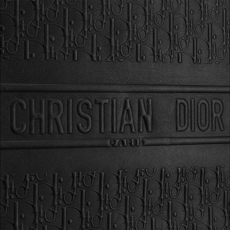 Dior Book Tote Oblique Embossed Calfskin Black - Image 4