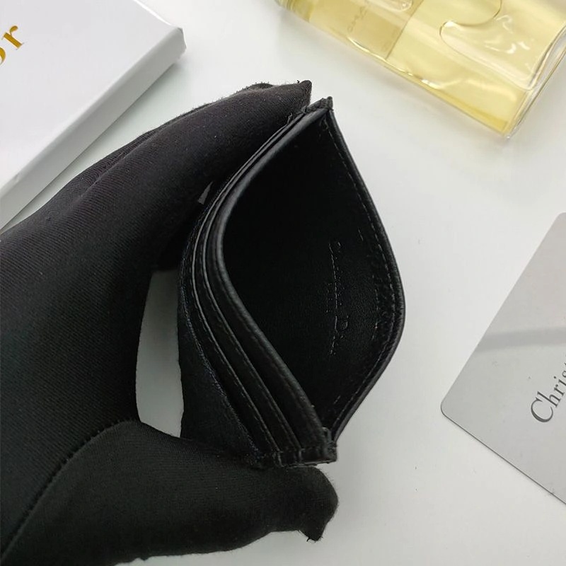 Dior Card Holder Oblique Motif Canvas Black - Image 3