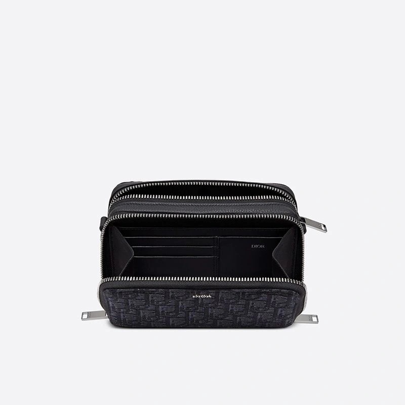 Dior Messenger Pouch Oblique Motif Canvas Black - Image 3