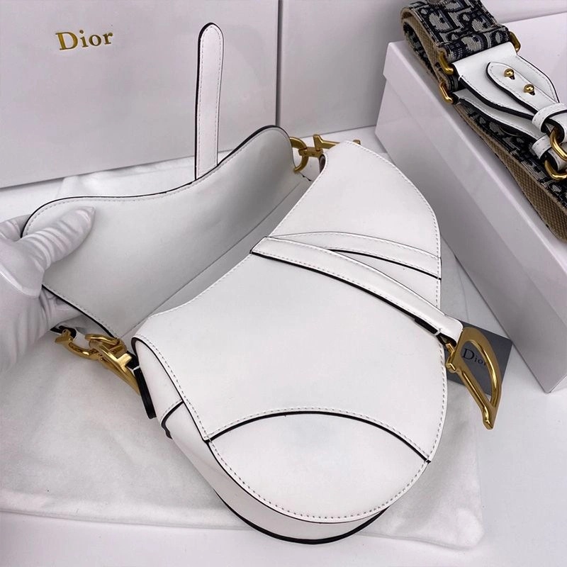 Dior Saddle Bag Smooth Calfskin White - Image 4