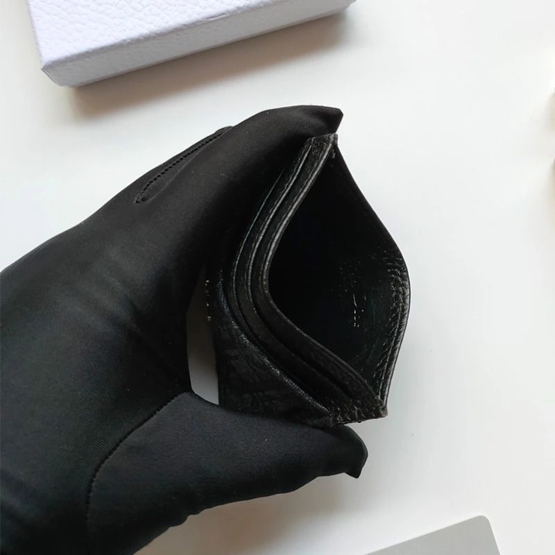 Dior Saddle Contour Card Holder Oblique Motif Canvas Black - Image 3