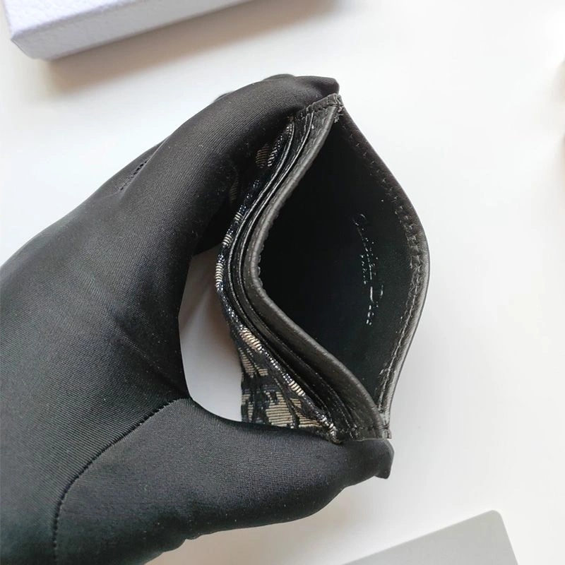 Dior Saddle Contour Card Holder Oblique Motif Canvas Blue - Image 3