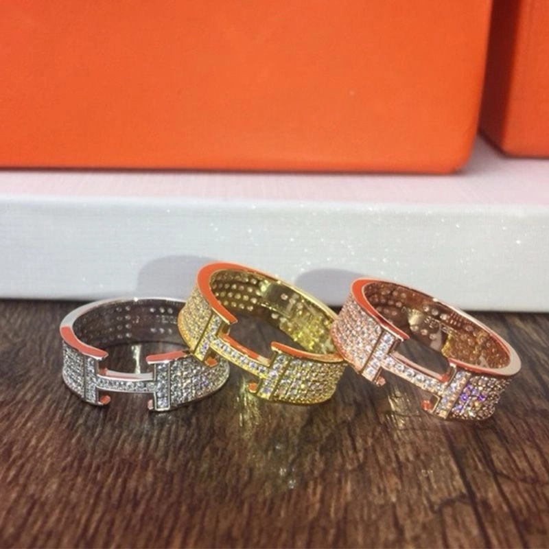 Hermes Clic H Crystal Ring - Image 3