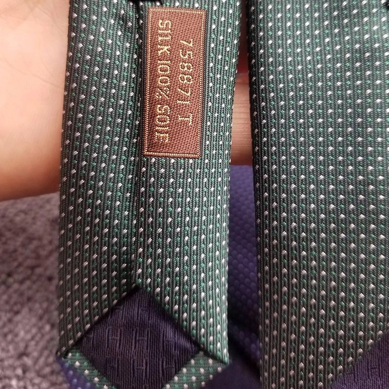 Hermes Digital H Tie In Green - Image 4