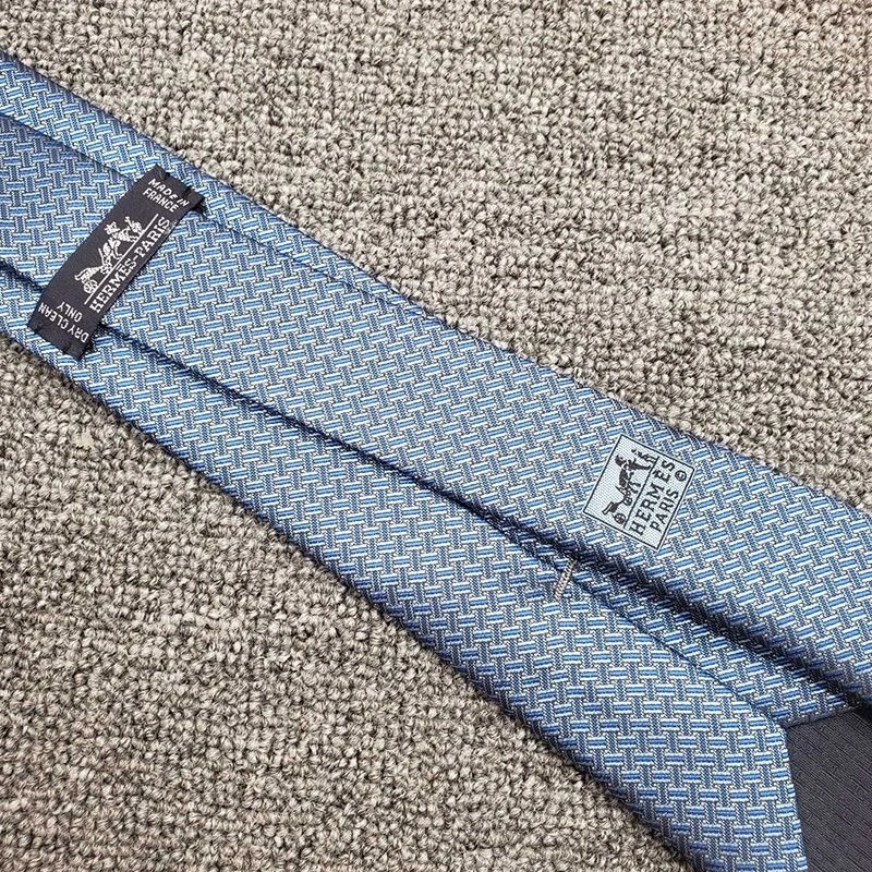 Hermes H En Biais Tie In Blue - Image 3