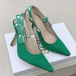 J'Adior Slingback Pumps Women Technical Fabric Green