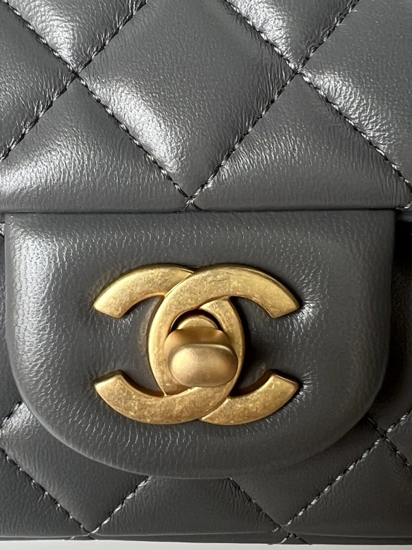 Fashionable CHANEL FLAP BAG WITH TOP HANDLE-20*12*6cm 902 - Image 6